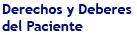 Derechos y Deberes del Paciente